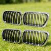For BMW E36 3 Series 1997-1999 Car Grille Double Line Front Kidney ABS Front Hood Grill Black 51138195152 51138195151 Parts