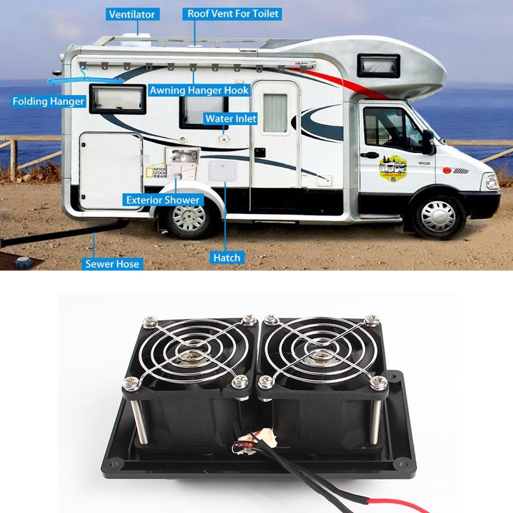 Wohnmobil Dachlüfter 12V Wohnmobil Lüfter Abluft Manuelle Kurbel Lift Rauchkappe Schnell Ansaugen Öl Dämpfe Seitenmontage Abzugshaube