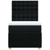 Boxspringbett mit Matratze Schwarz 80 x 200 cm Stoff