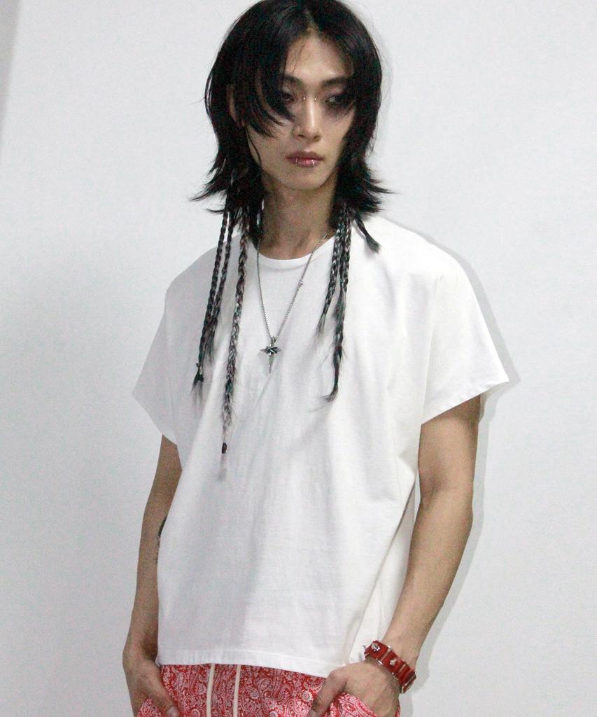 Deumakeu M Standard Fit Solid French T-Shirt White