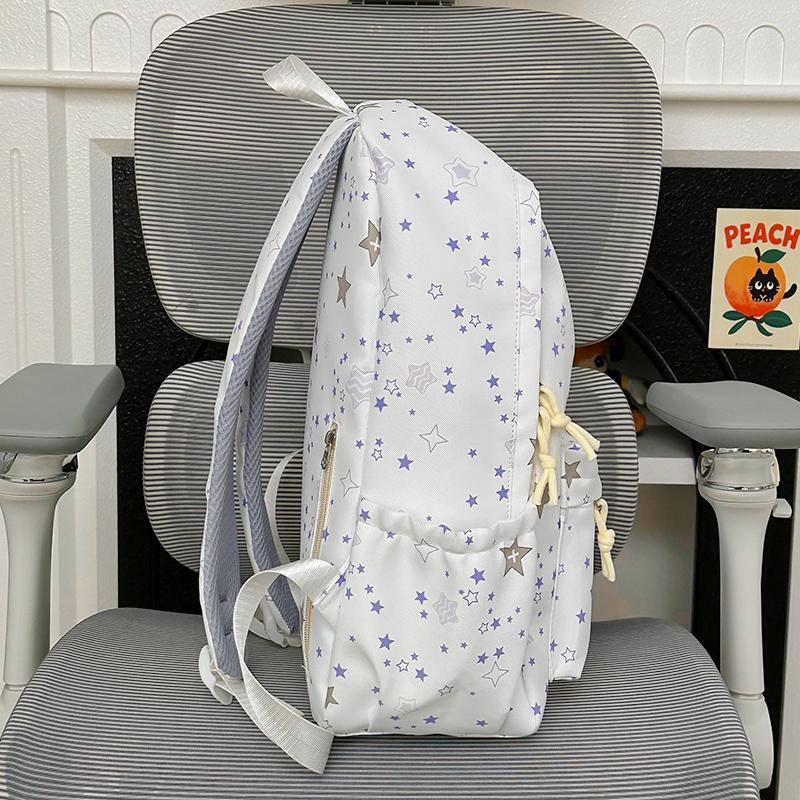 Student Schoolbag Women Star Printed Backpack