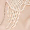 Metal Shoulder Tassels Costume Armband Elegant Shawl Pearl Body Chain  Party Decoration