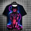 Harajuku Anime Girl 3D Print T Shirt Unisex Summer Casual O Neck Short Sleeve Tops Fashion Streetwear Graphic Tees Kids's Top