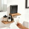 Space Saving Wall Mounted Toilet Paper Holder High Load-bearing Countertop Organizer  Kitchen