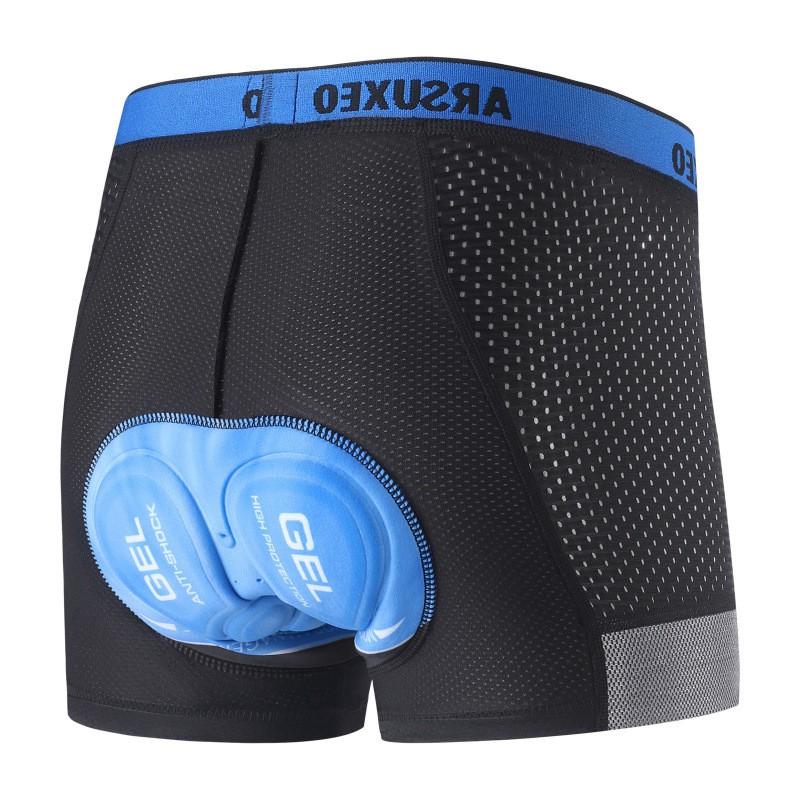 Mens Cycling Shorts With Gel Pad Breathable Mesh Inner Underwear Ride