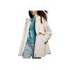 Fila Solid Color Zipper Hooded Reversible Long Sleeve Cotton Jacket Women Jackets Mist-Lotus-White F11W414904F-IV
