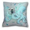 Creative Spaceman Astronaut Pillowcase Blue Green Cushion Cover Sofa Office Seat    Ornament Home Decoration