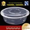 HANDUNYOU Disposable Plastic Food Containers with Lids