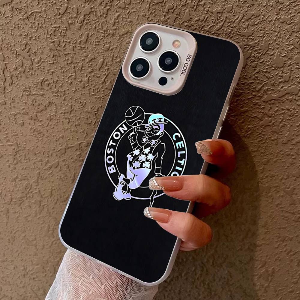 

B-BostonS LOGO C-Celtics Phone Case For IPhone 16 15 14 13 12 11 17 Pro MAX Plus Pro Matte Shockproof Cover iPhone 11 pro