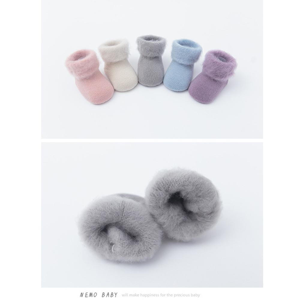 1 Pair Baby Warm Socks Toddler Breathable Elastic Acrylic Fibers Socks