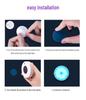 16-Color Remote Control Motion Sensor Ambient Light with Magnetic Suction and Rechargeable Battery for Cabinets and Parties