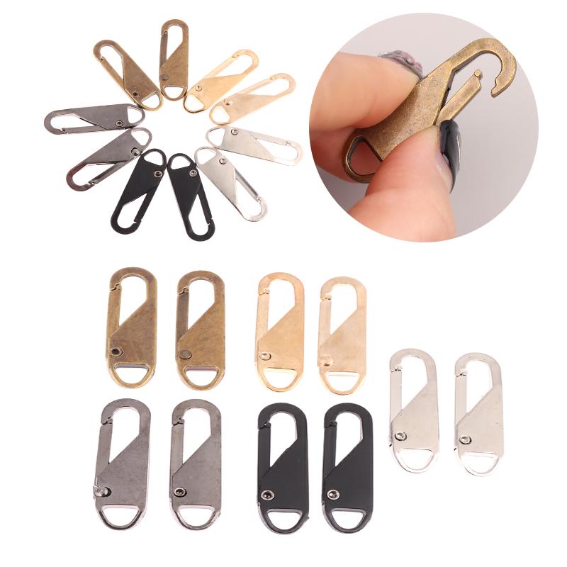 10Pcs DIY Sewing Craft Zipper Slider Puller Zipper Repair Kit Replacement For Broken Buckle Travel Bag Suitcase Zipper Head