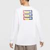 Nike Alphabet Print Casual Crew Neck Long Sleeve T-Shirt Men Tops White CU7391-100