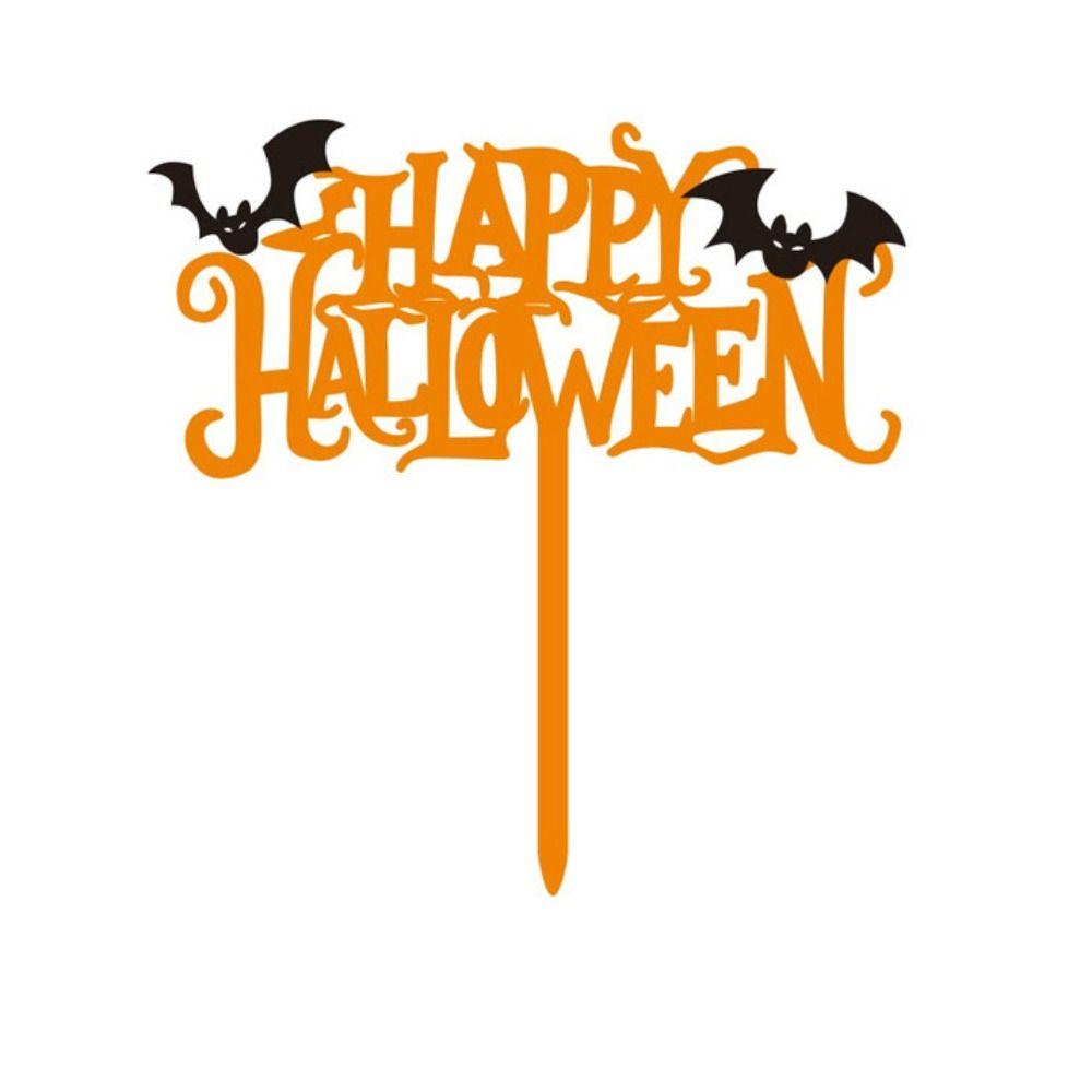10pcs Multifunction Halloween Cupcake Toppers Reusable Halloween Cake Plug-in  Decoration
