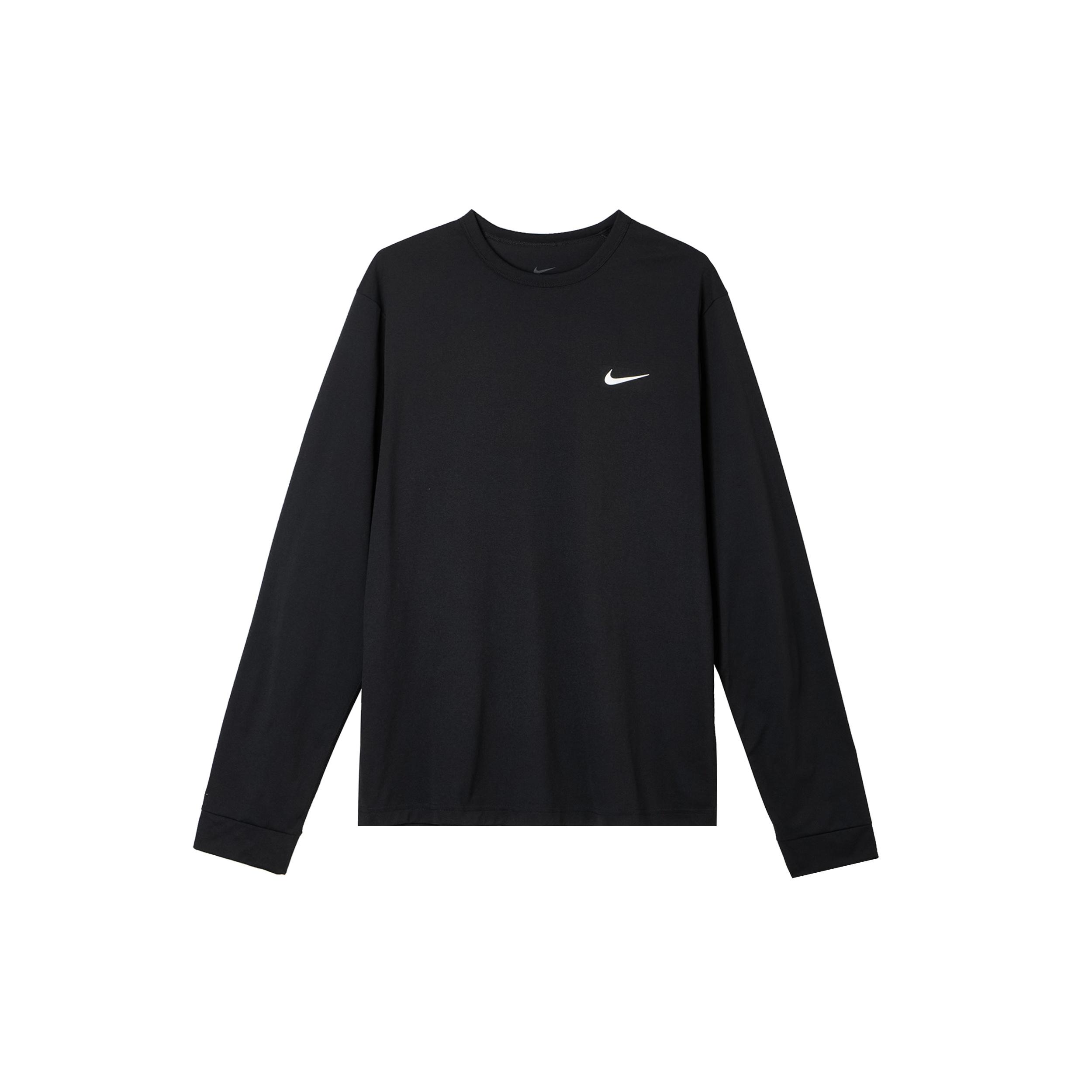 Nike Dri-FIT UV Hyverse Long-Sleeve Fitness Top Black Men s FB8584-010 L