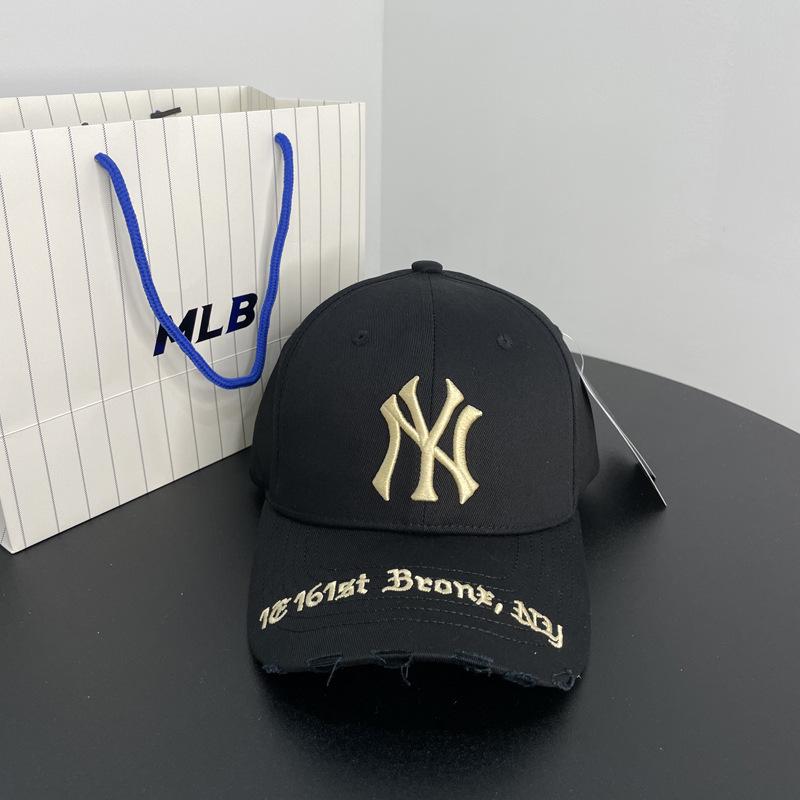 Verstellbare NY Yankees & LA Duckbill Baseballkappe mit festem Oberteil und großem Logo für Männer & Frauen