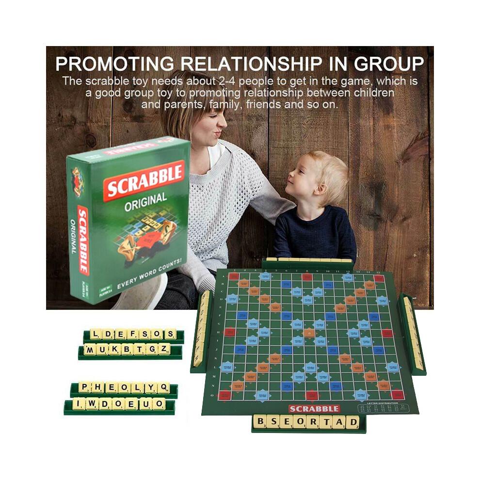 Scrabble Board Game Spelling Puzzle Game Educational Toy Family Kids Party Adult