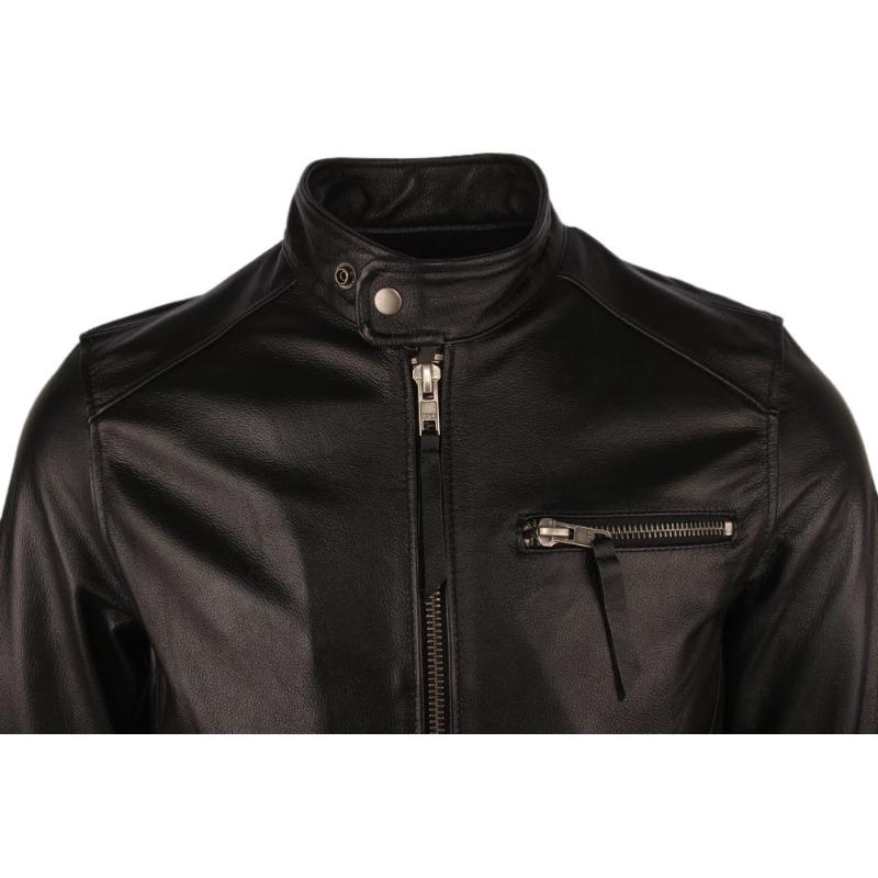Tamanho Chinês Jaqueta de Couro Vintage Masculina Casaco de Couro Masculino Couro Bovino Jaquetas de Couro Genuíno Outono Casaco Masculino