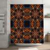 Modern Geometric Shower Curtain Vivid Colors, Decorative Privacy Bath Mat 3D Printing Waterproof Fabric Bathroom Accessories Dec