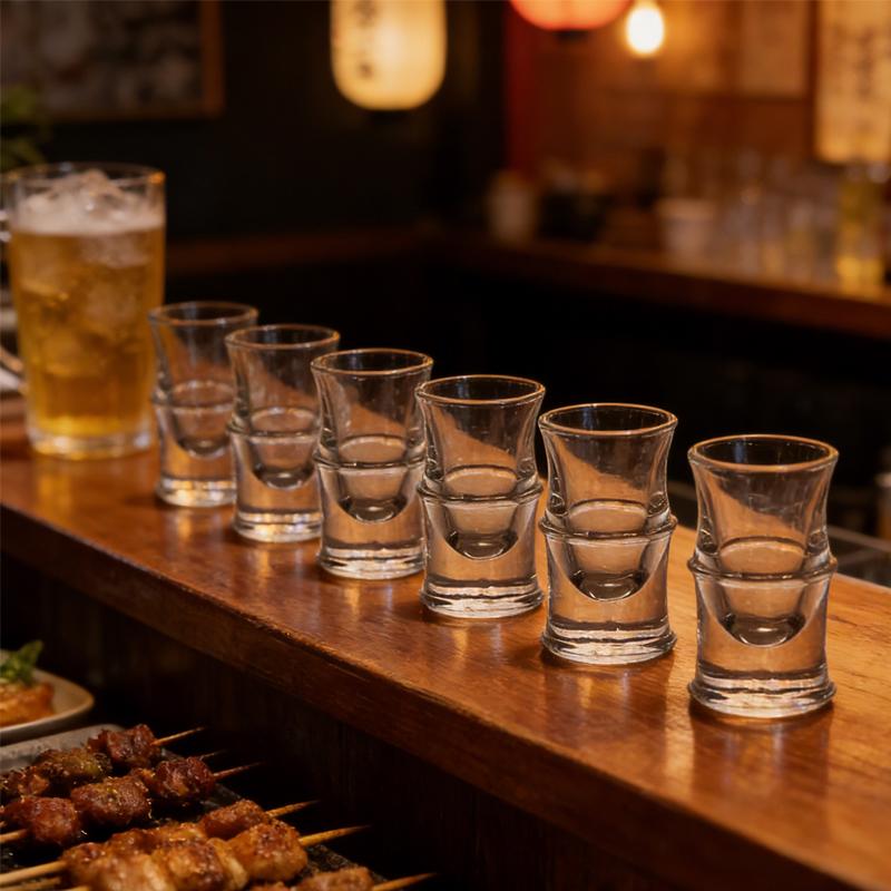 Luxury Whiskey Glass Drinkware Small Wine Glass Multiple Style Transparent Cocktail Glass Vodka Glass Simple High End Baijiu Cup