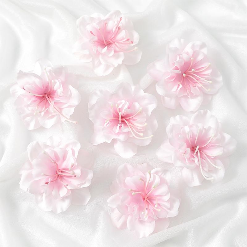 

10/20Pcs 6cm Silk Artificial Cherry Blossom Head for Home Room Dceoration Bridal Wedding Decoration DIY Wreath Accessories 10Pcs светло-розовый
