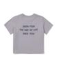 SNOWPEAK APPAREL Aerocool Women'S Crop Short Sleeve T-Shirt (S26Mwfts27) Gray Blue