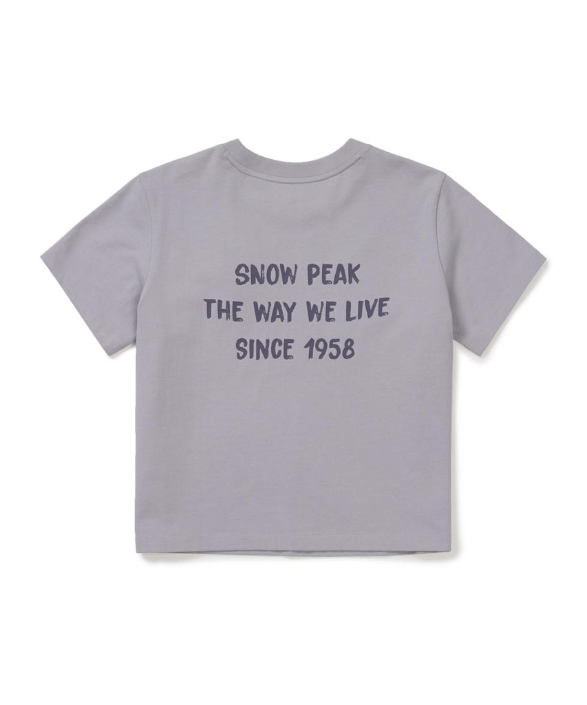 SNOWPEAK APPAREL Aerocool Women'S Crop Short Sleeve T-Shirt (S26Mwfts27) Gray Blue