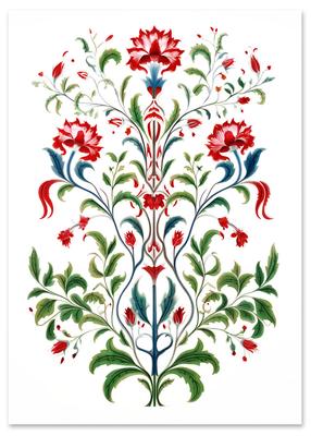 Folk Botanical Poster