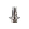 Metal Handicraft Flower Vase Geometry Stainless Steel Glass Laminated Saucer Shape Artistic Floral Arrangement Home Decoration