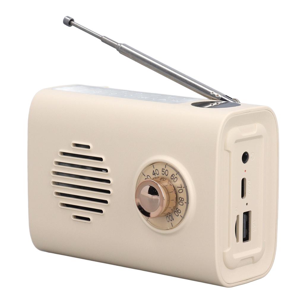 Miniature Bluetooth Speaker Portable Bluetooth Radio Solar Powered Wireless Speakers with Light for