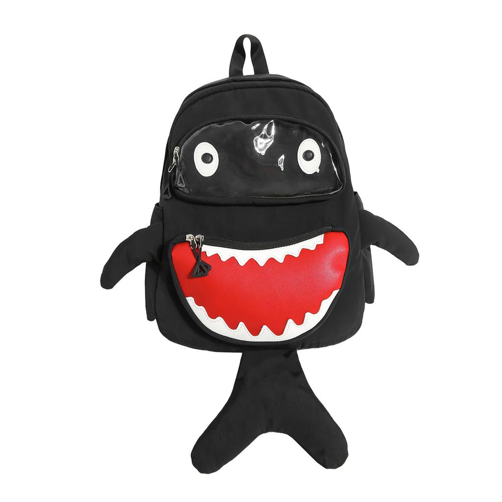 Schultasche Koreanische Version von Kindern niedlich hässlich niedlich Hai Schultertasche Mittelschulmädchen Reise schräg über den Körpertasche kleiner Junge draußen trendig