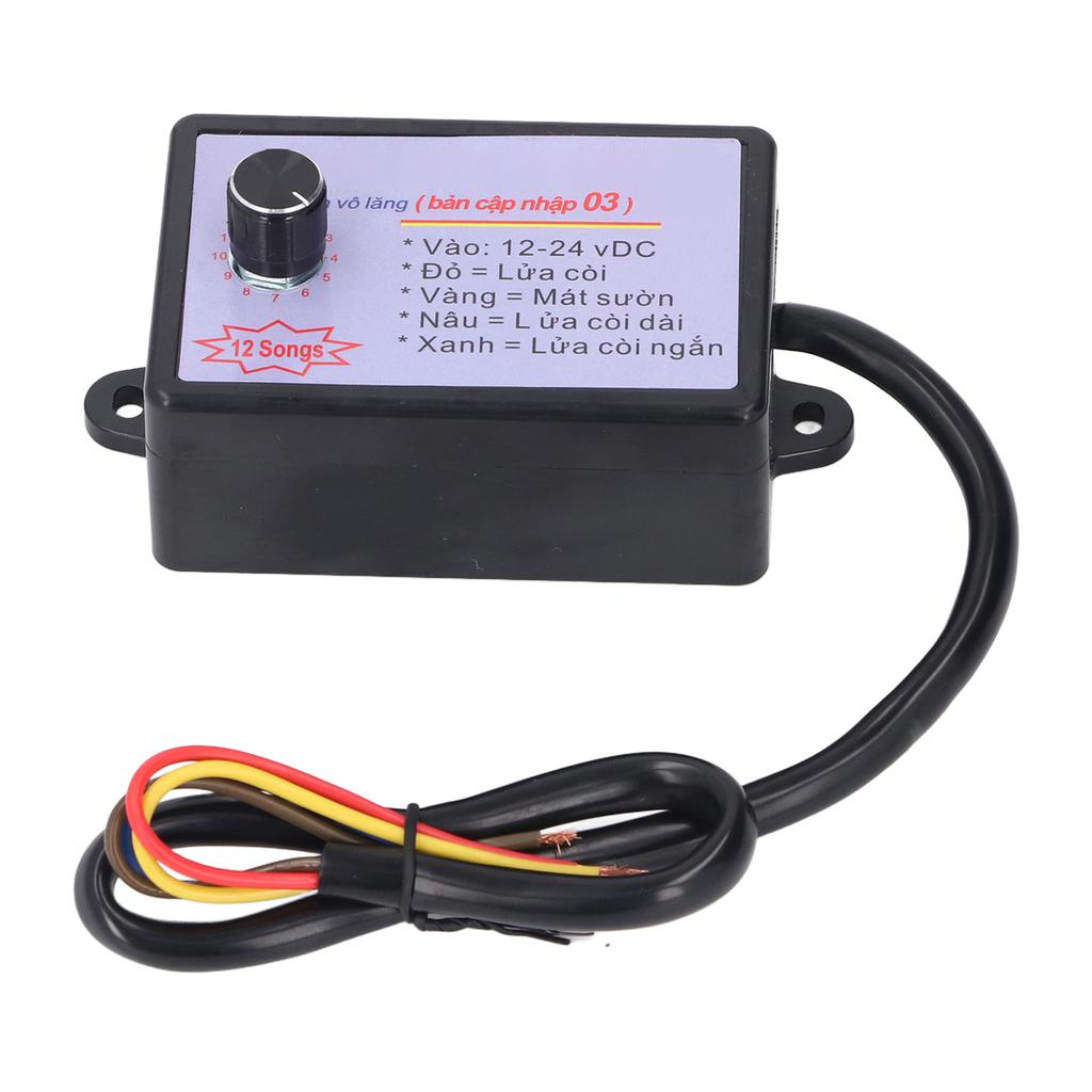 12 Tone Horn Controller Enhance Sound Quality Universal Fit Car Horn Controller for 12V To 24V