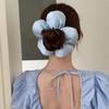 Sponge Flower Girls Hair Tie Elegant Ponytail Holders Fashion Hair Bands  for Women