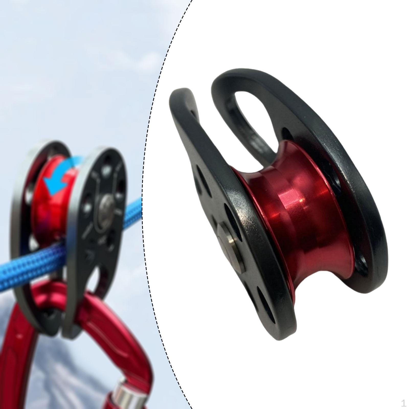 

22 KN Aluminum Alloy Swivel Pulley for Single Rope, Ideal Outdoor Lifting, Rescue Operations And without Hook