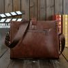 Crazy Horse Leather Men's One-shoulder Crossbody Bags Korean Casual Small Hanging Bag Horizontal Retro Men's Bag