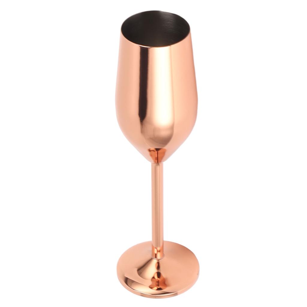 Champagne Flutes Stainless Steel Copper Plating Dishwasher Safe Champagne Glasses for Party Home