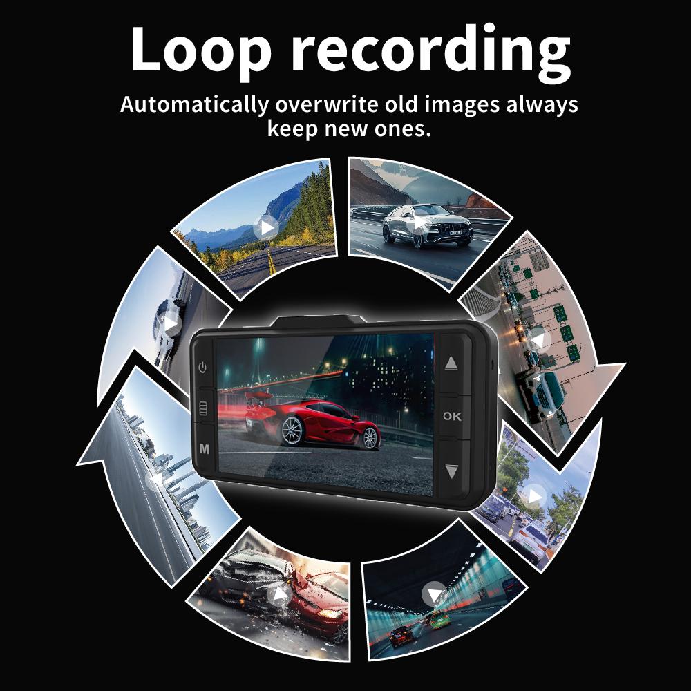 3Inch IPS Dual Lens GPS WiFi UHD 4K Car DVR Dashcam Car Camera Front Rear Super Night Vision Loop Recording Vehicle Accessories