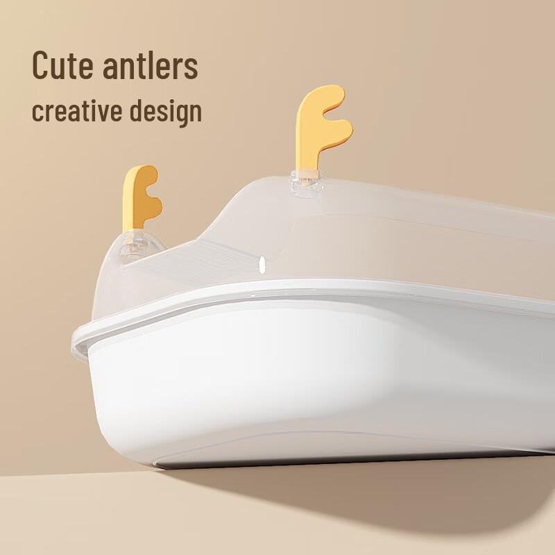 Oujie Wang Semi-Enclosed Anti-Splash Cat Litter Box