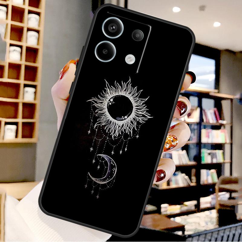 Sun And Moon Star For Xiaomi Redmi Note 13 Pro 9 10 11 12 14 15 Pro Plus Case For Redmi 15 12C 13C 14C 10C 15C