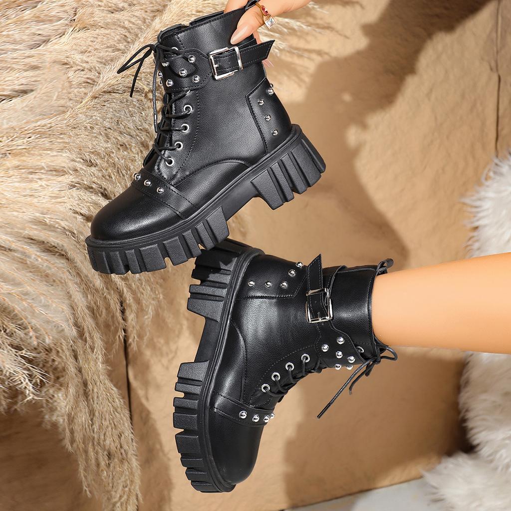 Fashion 2025 Women Ankle Boots Fashion Comfortable Elegant Anti-slip Boots Walking Platform Designer Shoes for Women Zapatos De Mujer