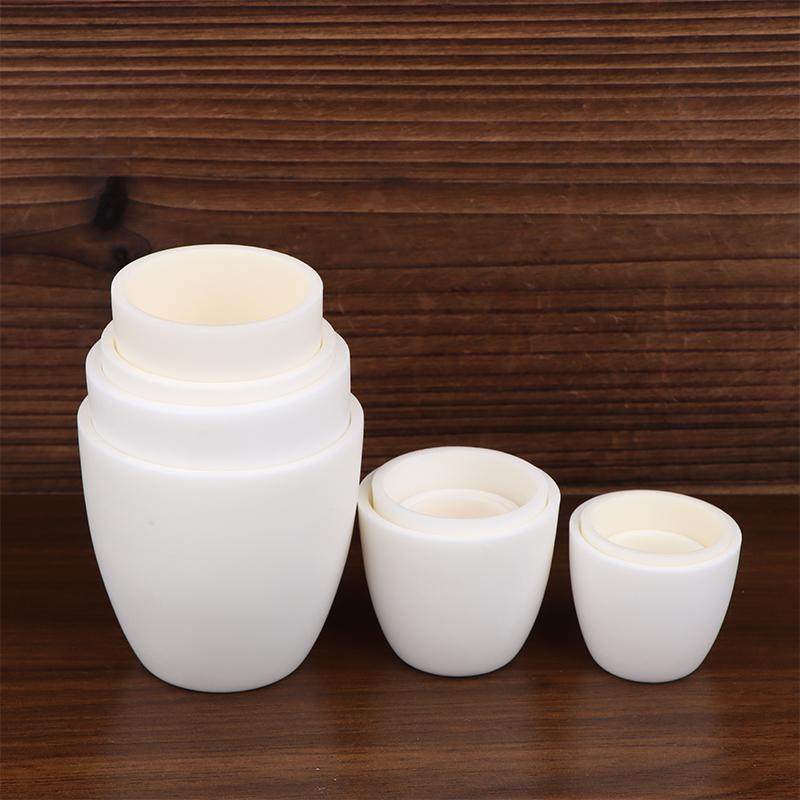 1 ks vysokoteplotní 1600°C hliníková kelímek korundový kelímek 3ml-100ml 99% hliníková popelnicový kelímek bez víka pro experiment