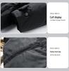 Men's Mid-Length Hooded Black Down Jacket - Thickened Winter White Duck Down Coat for Warmth