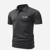 Polos Casuales Deportivos de Manga Corta de Punto Waffle para Hombre con Estampado de León y Logo Pringle Transpirables