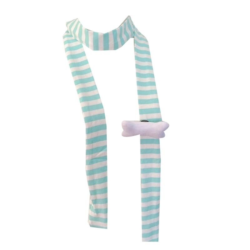 Bone Pattern Scarf Knitted Scarf Lovely Plush Long Thin Scarves Women Girl Scarf for Outfit Enhancement