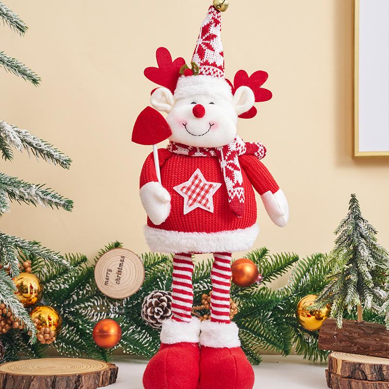 Big Santa Claus Snowman Elk Plush Doll Children Xmas Gift Xmas Tree Ornaments Merry Christmas Home New Year Party Decorations