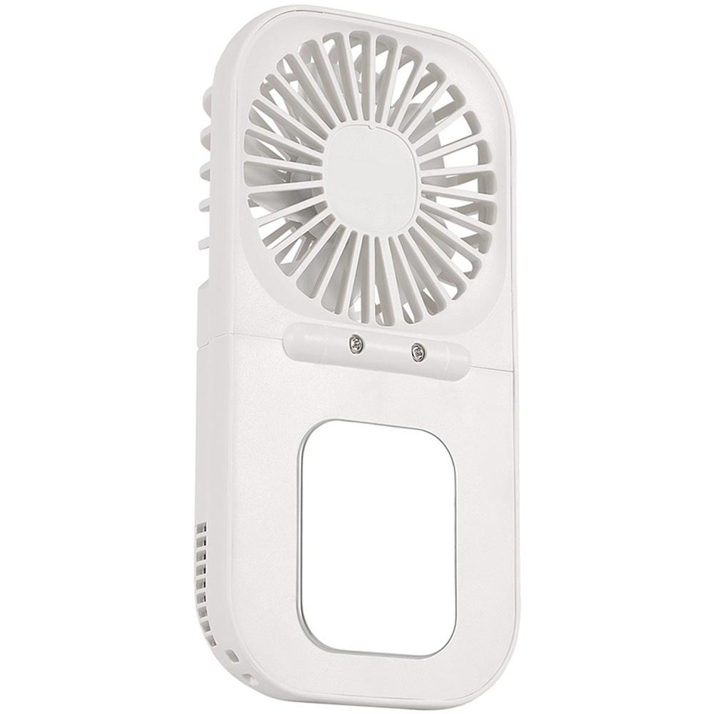 

E6 Mini Handheld Neck Hanging Fan Cold Compress Function Foldable Summer Cooling Fan White