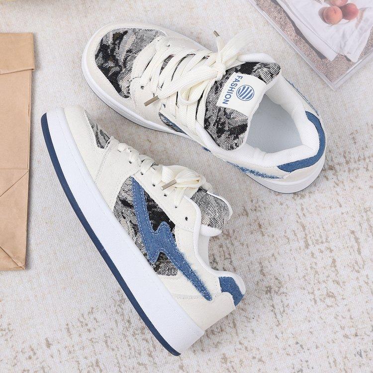Korean Version of Niche Board Shoes Women's Autumn New Versatile College Style Sports Shoes Casual Color Matching Couple Bread Shoes