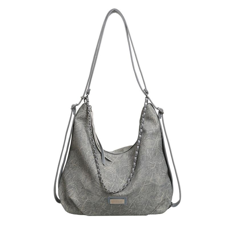 

Women s Underarm Bag Large Capacity Shoulder Bag Soft Leather Tote Bag синій