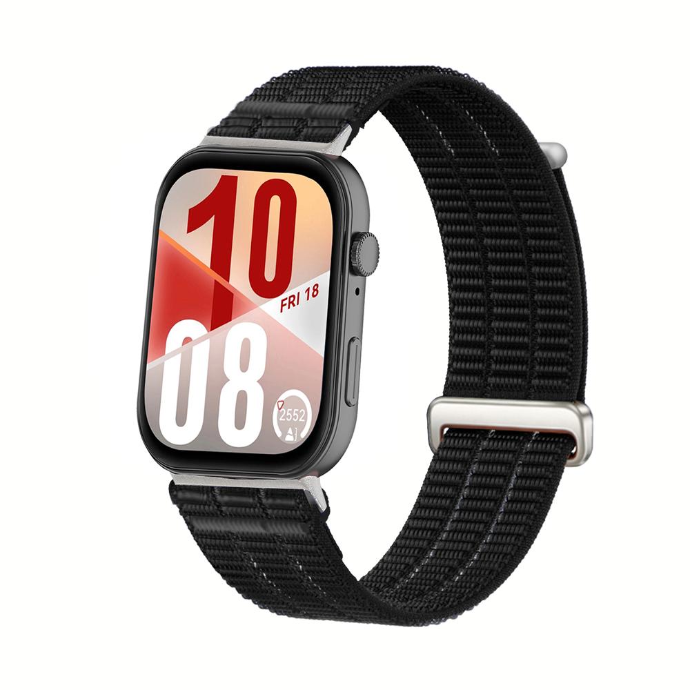

Field Nylon Loop Strap for Huawei Watch Fit 4 Pro Woven Sports Smartwatch Wristband for Huawei Watch Fit 3/4 Bracelet Watchband чорний