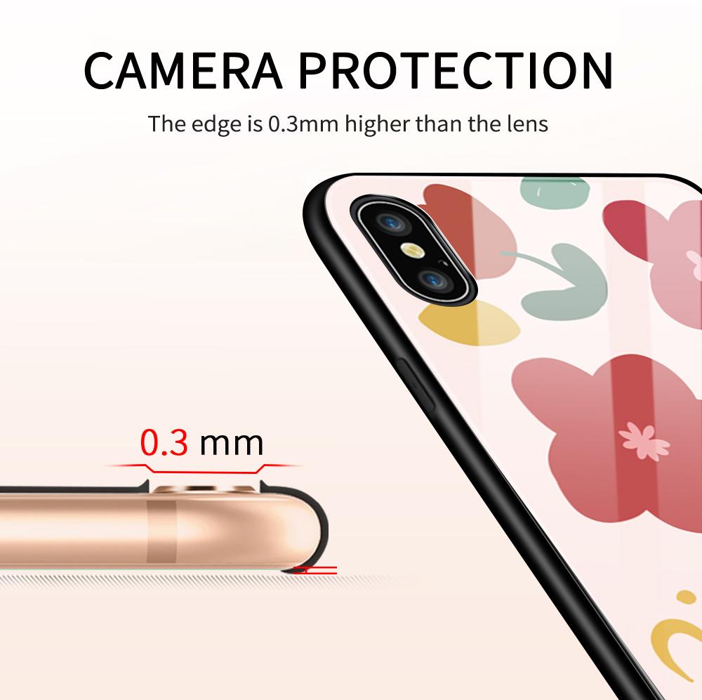 Tempered Glass Phone Case For OPPO Reno13 Reno14 Realme 11 12Pro 14 GTNeo6 C21Y C53 C75 OnePlus Nord2 NordCE3Lite Soft Edge Shockproof Smooth Shell